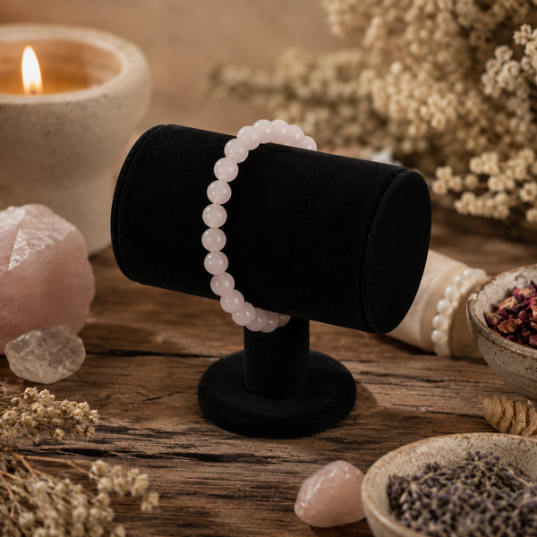 Pulsera de Cuarzo Rosa